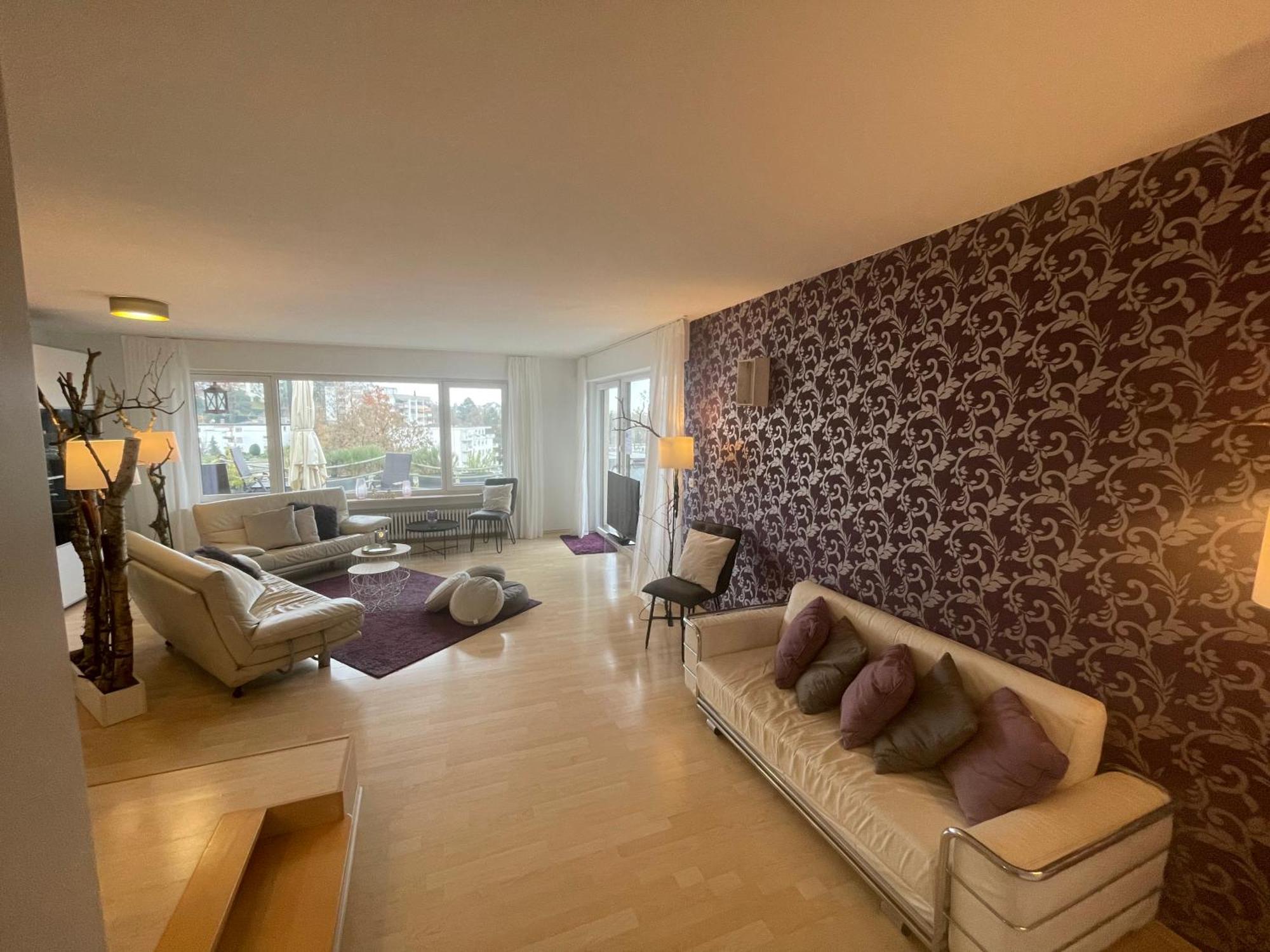 Penthouse - 3 Schlafzimmer- Sonnige Dachterrasse -Whirlpool & Alpenblick - Perfekt Fuer Romantik Oder Familienurlaub Mit Kind, Hund Willkommen - By Ferienwohnenamsee - Uberlingen Dış mekan fotoğraf