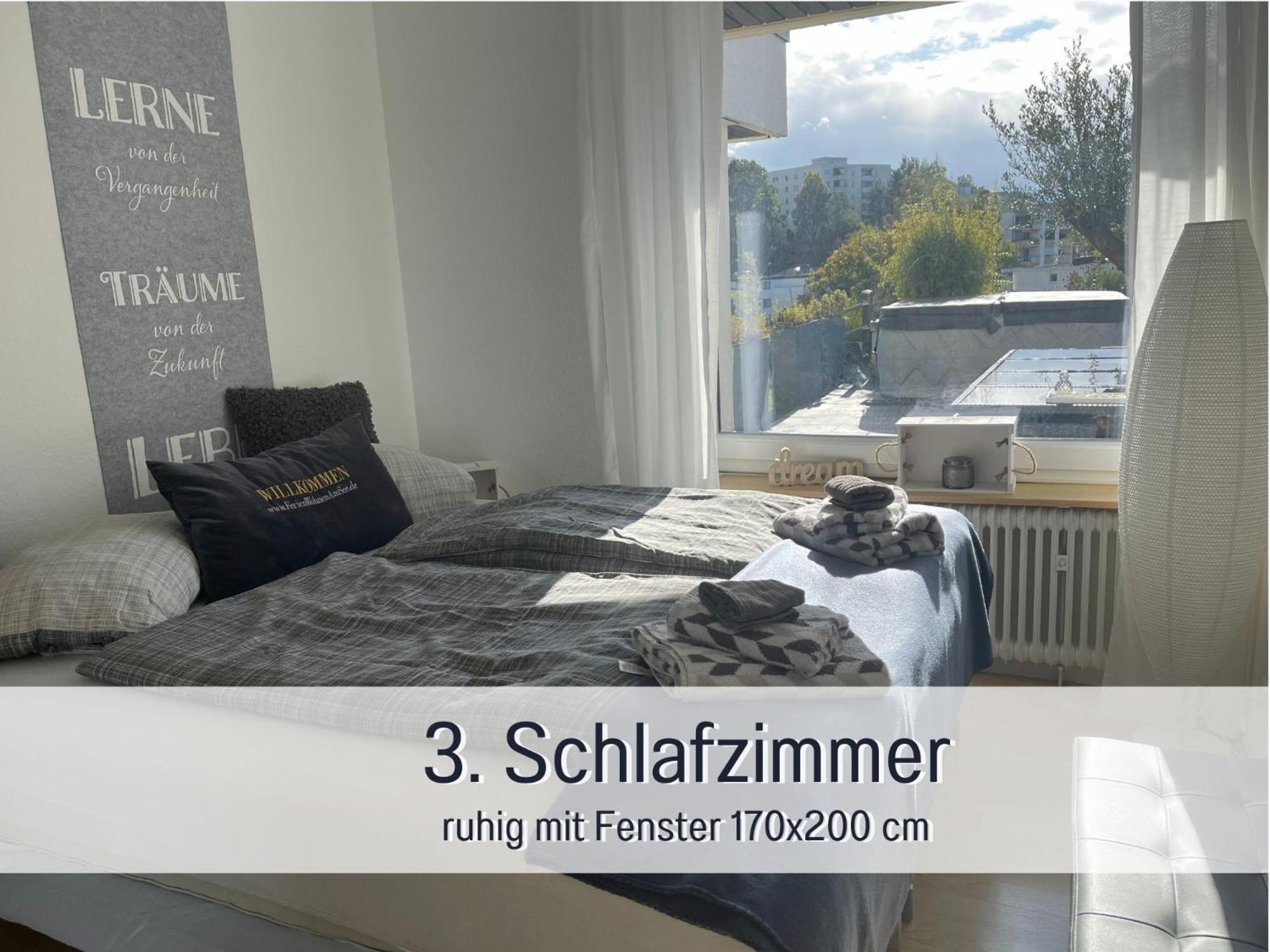 Penthouse - 3 Schlafzimmer- Sonnige Dachterrasse -Whirlpool & Alpenblick - Perfekt Fuer Romantik Oder Familienurlaub Mit Kind, Hund Willkommen - By Ferienwohnenamsee - Uberlingen Dış mekan fotoğraf