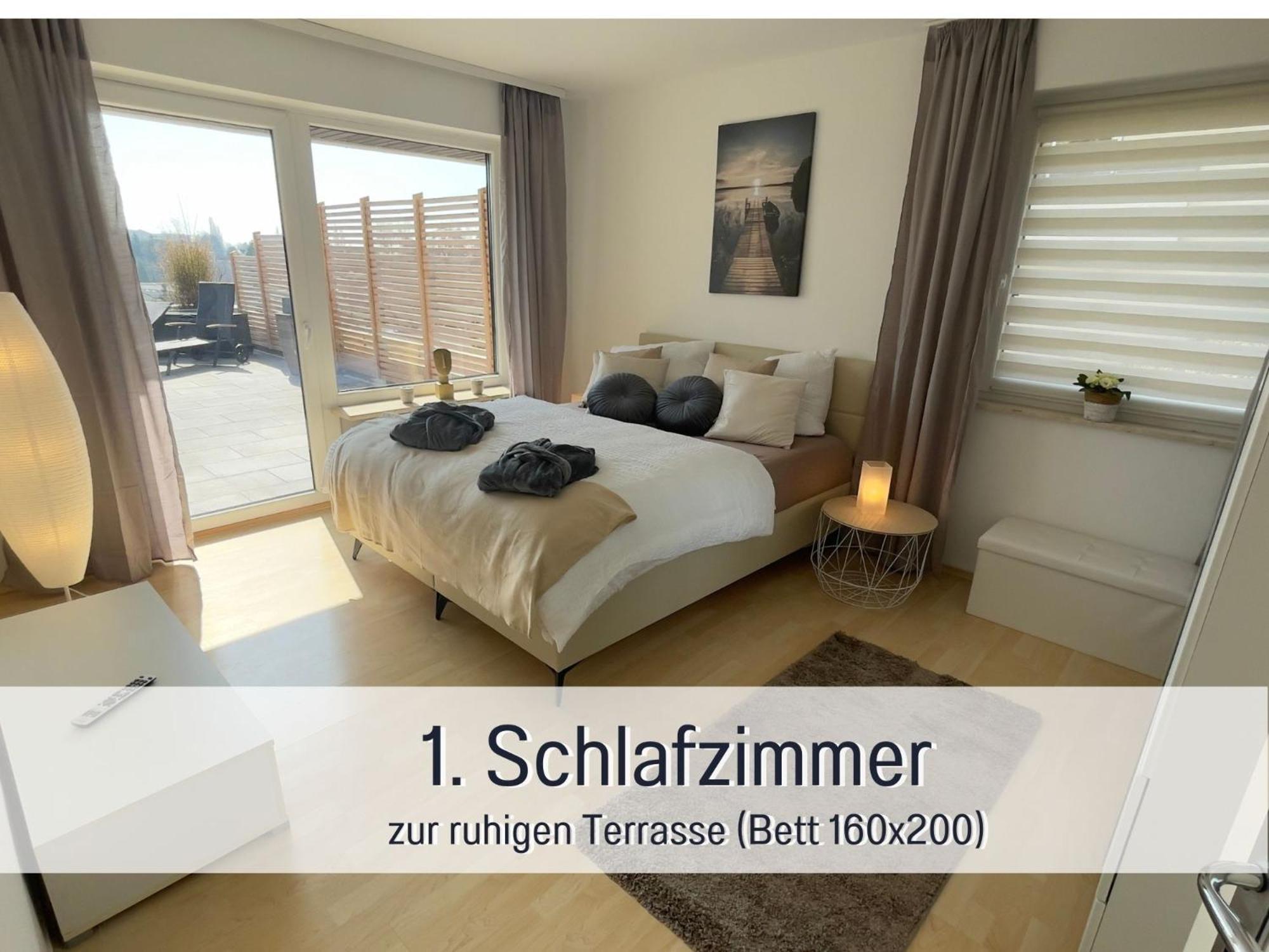 Penthouse - 3 Schlafzimmer- Sonnige Dachterrasse -Whirlpool & Alpenblick - Perfekt Fuer Romantik Oder Familienurlaub Mit Kind, Hund Willkommen - By Ferienwohnenamsee - Uberlingen Dış mekan fotoğraf